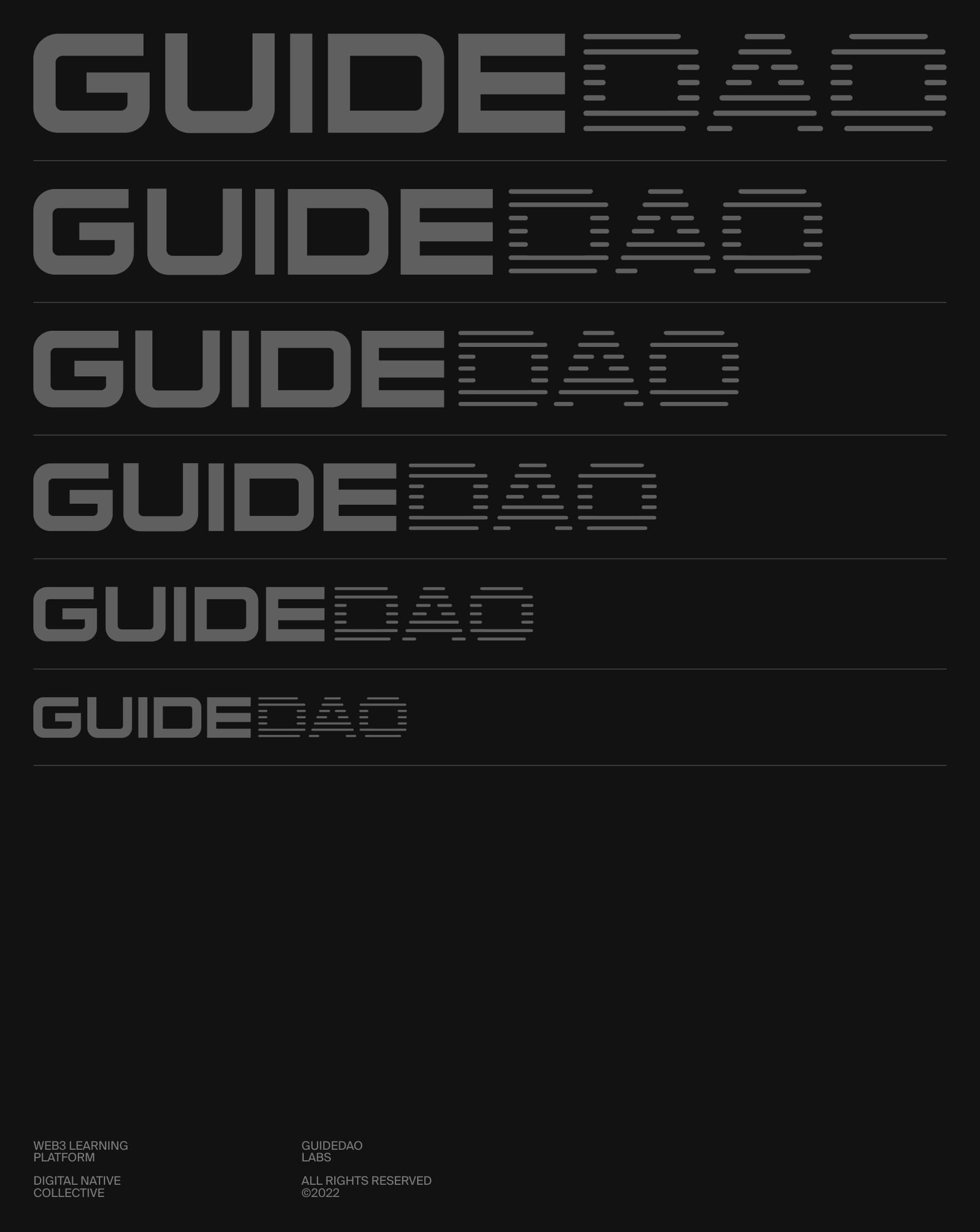 GuideDAO. Identity & Product Website
